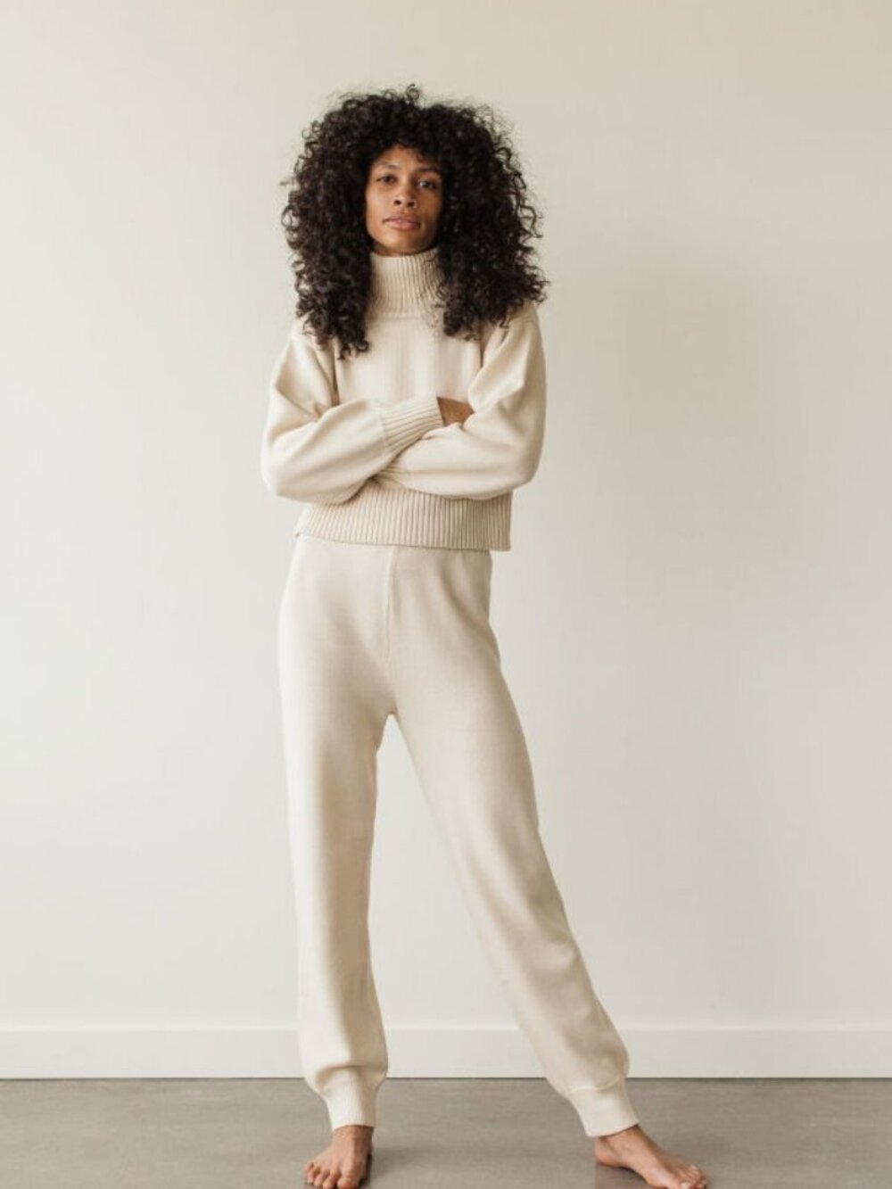 First Rite Lounge Pant - Cream - M - Picture 2 of 2